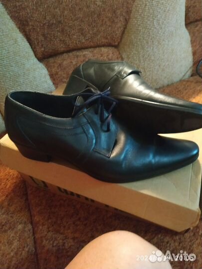 Туфли мужские 45 размер черные