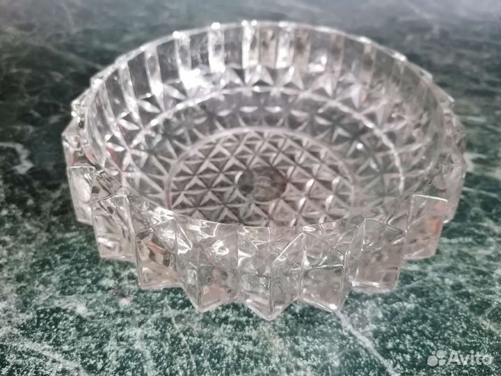 Ваза конфетница хрусталь