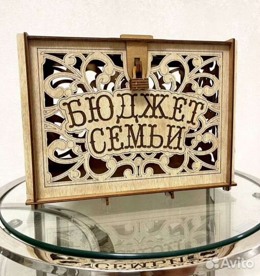 Свадебная казна сундук для денег рустик