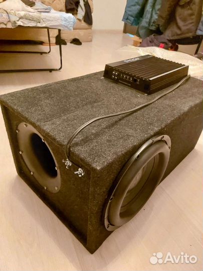 Сабвуфер и моноблок в коробе