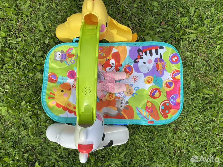 Развивающий коврик fisher price жираф фишер