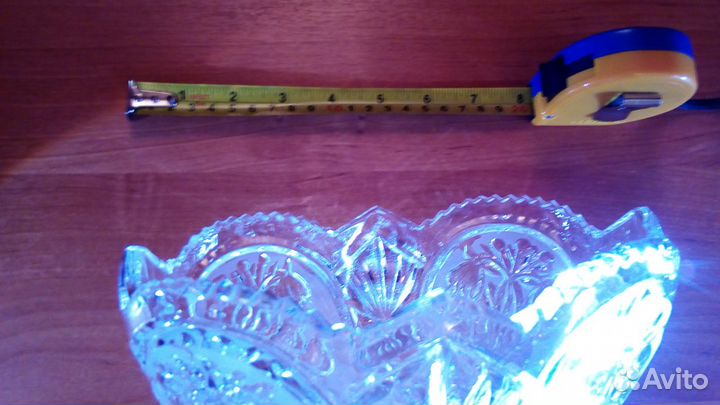 Хрустальная салатница-конфетница