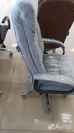 Кресло компьютерное CH-824 Fabric голубой