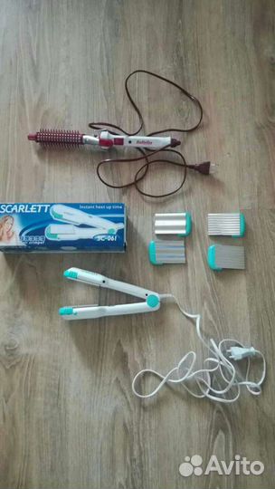 Плойка(бебилис) и утюжок(скарлет) для волос