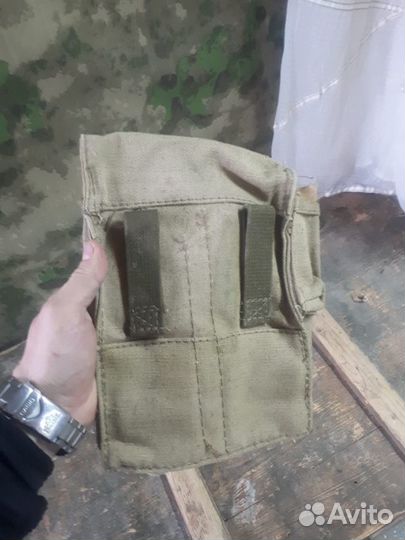 Подсумок для магазинов ак трехсекционный