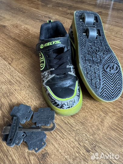 Роликовые кроссовки heelys 34