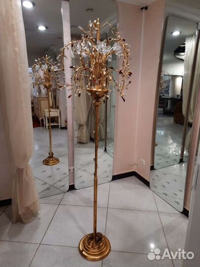 Торшер напольный, Италия, бронза