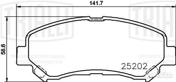Колодки тормозн Nissan Qashqai 06- диск передний P