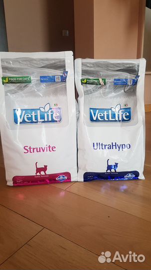 Farmina VetLife Struvite и UltraHypo для кошек