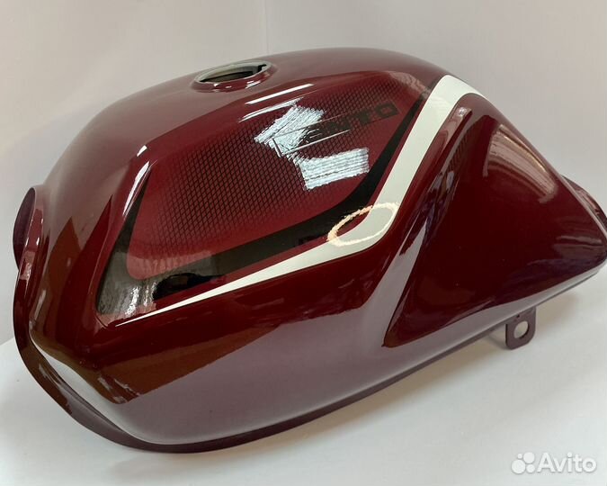 Бак топливный на мопед Vento Riva CX/SX бордовый