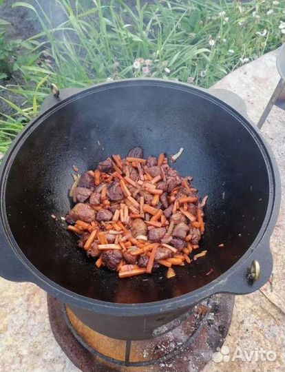 Казан чугунный 8л