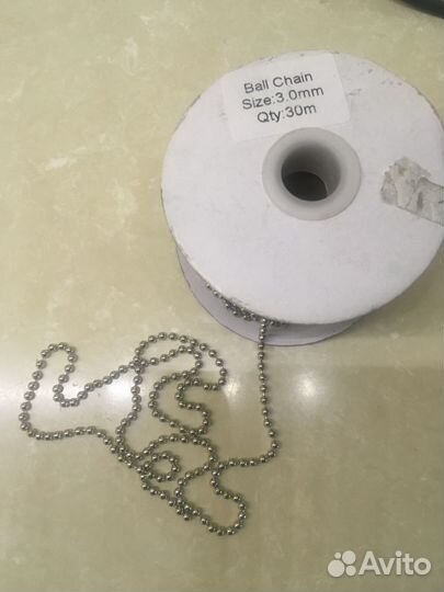 Цепь шариковая металлическая