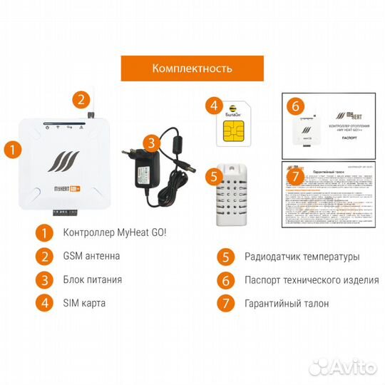 Контроллер удалённого управления котлом myheat GO+