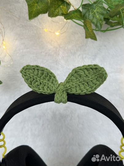 Листочек, росточек на наушники, обвес