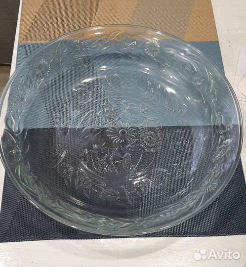 Тарелка для фруктов,салатник,сервировка,стекло
