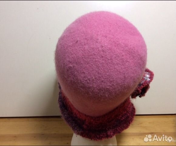 Дизайнерская шляпка с цветком, 56-58, арт 145