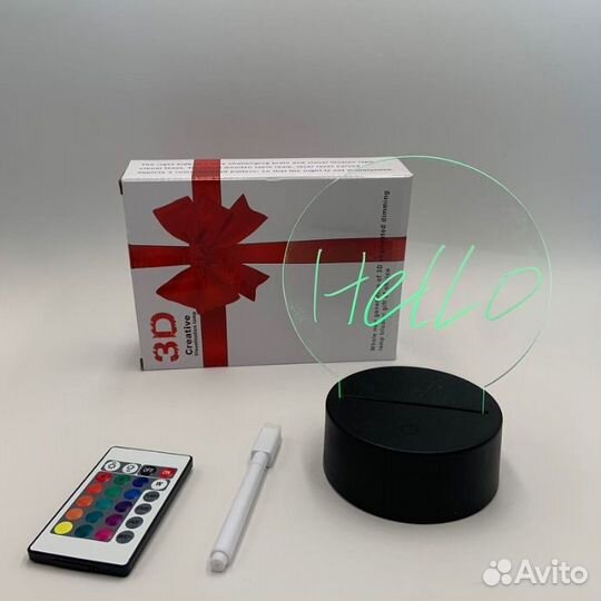 Ночник с маркером в розетку 3D