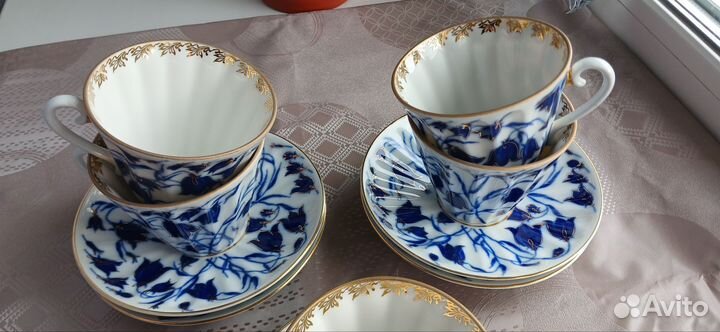 Чайные пары лфз Колокольчик, Горошек, Кружева