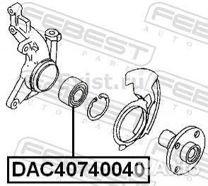 Передние подшипники skoda octavia a4 dac40740040