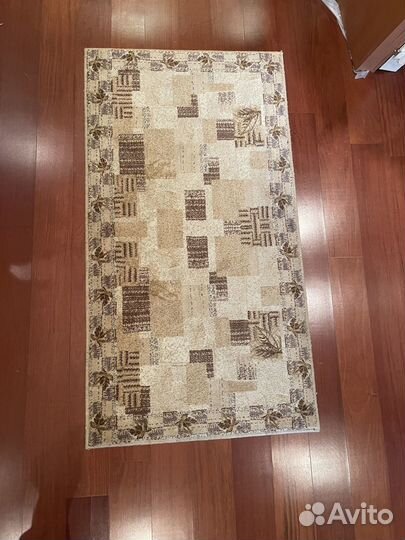 Ковер, шерсть 150 на 80 см бежевый