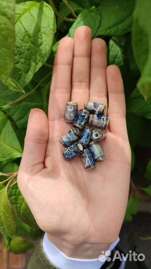 Бусины из керамики, ручная работа