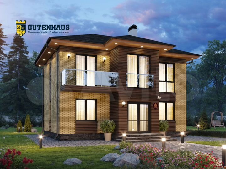 Дом 107 м² на участке 8 сот.