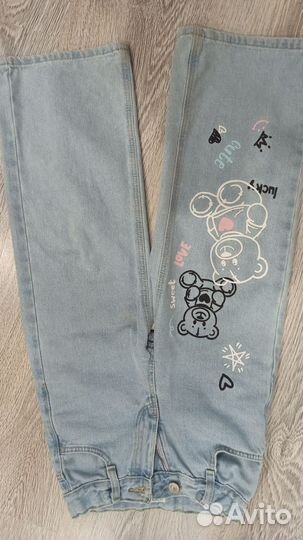 Джинсы клеш