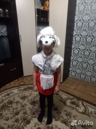 Новогодний костюм собачки для девочки