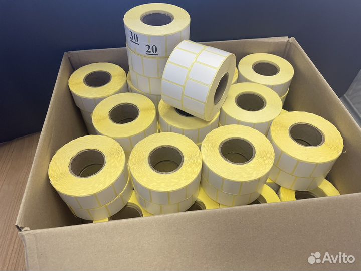 Термоэтикетки 30*20 в розницу и оптом