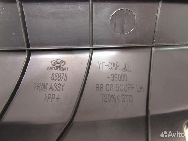 Накладка порога для Hyundai Sonata 6 2010-2014г