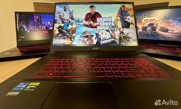 Игровой ноутбук RTX/GTX/i5/i3/i7/R5/R7/144GHz/17,3