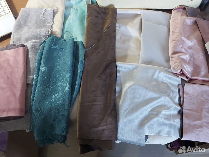 Остатки тканей бархата для рукоделия