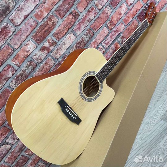 Гитара акустическая новая большой корпус
