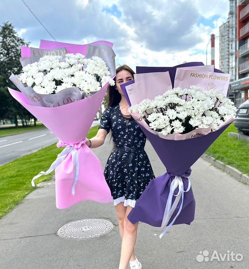 WOW-Букеты из Хризантем. Доставка Цветов