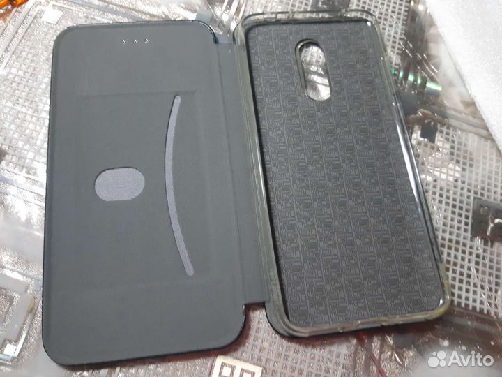 Чехол книжка на редми 5+, новый