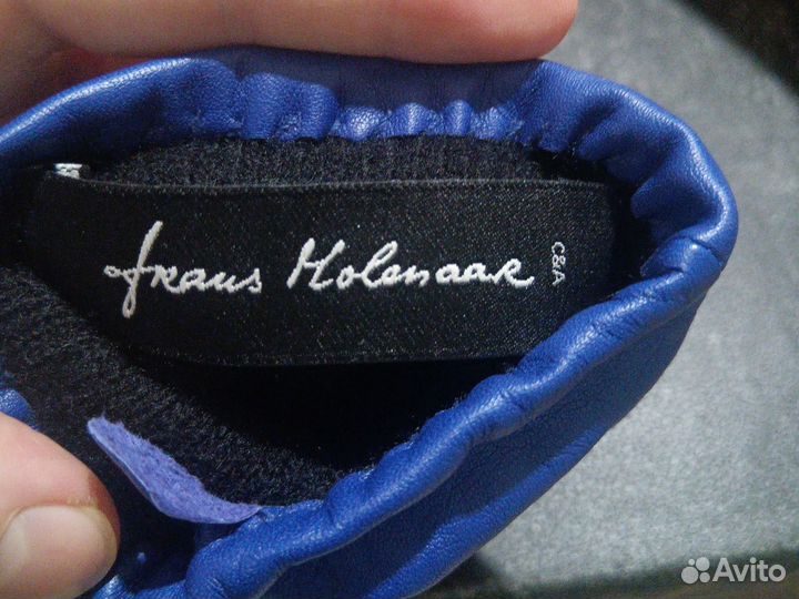 Перчатки женские кожаные