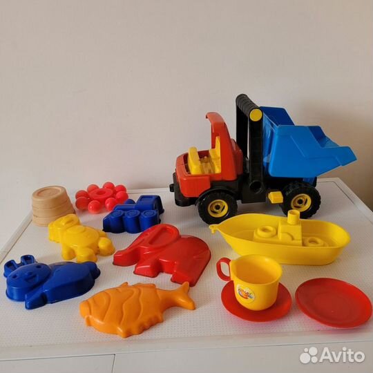 Детские игрушки для песочницы пакетом