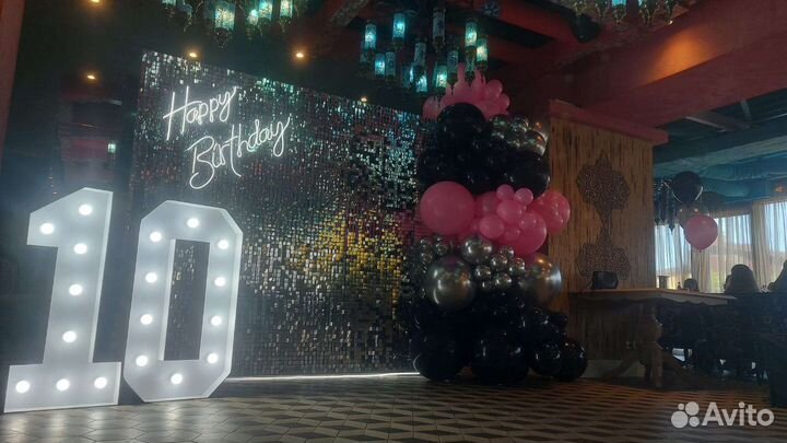 Фотозона из паеток