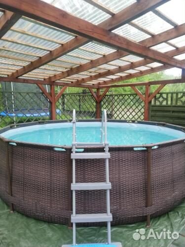 Каркасный бассейн Ротанг 366х122 см