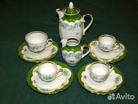 9 предметов из сервиза Дулево 