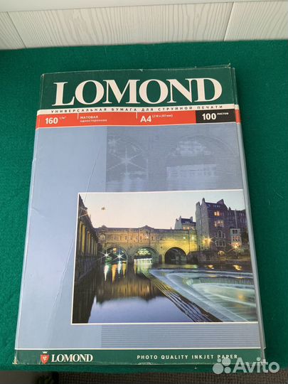 Бумага Lomond и плёнка Raflatac