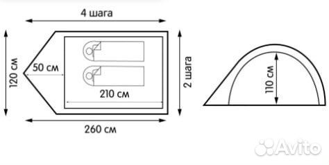 Палатка 2х спальная и спальники аренда