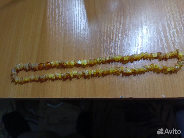 Янтарные бусы натуральные