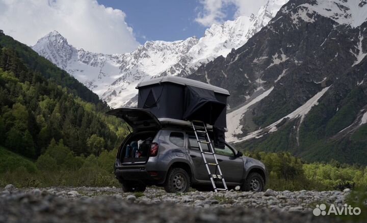 Аренда авто с палаткой на крыше на Кавказе