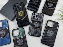 Чехол на iPhone 15 Pro / Pro Max с гербом России