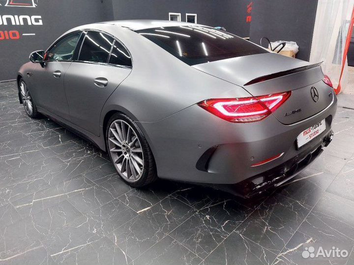 Спойлер черный глянец Mercedes CLS 257 цлс