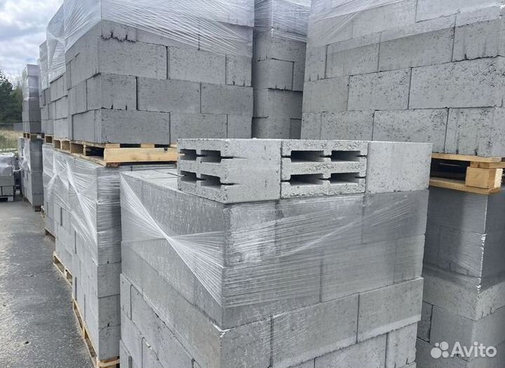 Блоки керамзитобетонные 190х190х390