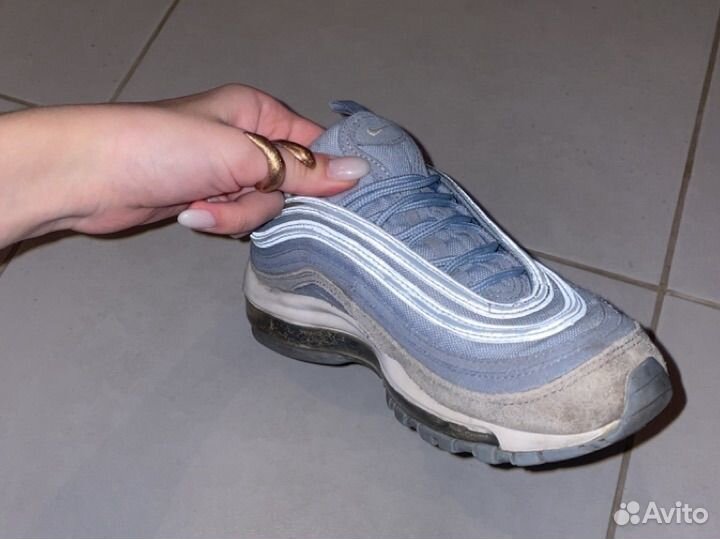 Кроссовки nike air max 97 голубые