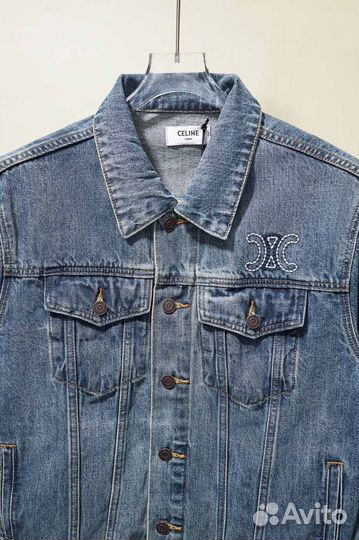 Джинсовая рубашка женская Celine премиум