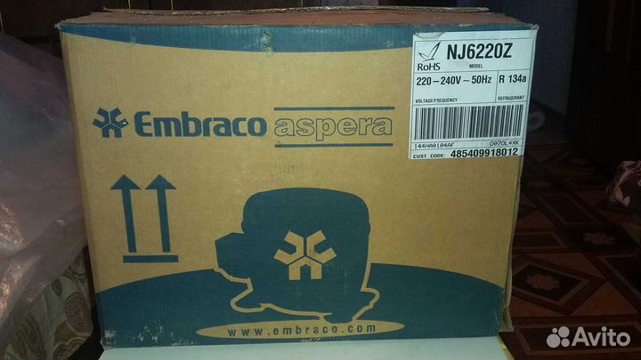 Компрессор NJ6220Z embraco aspera Новый